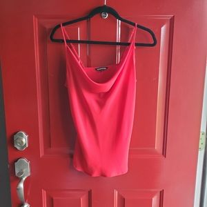 Express Red Drape Front Cami - like new!